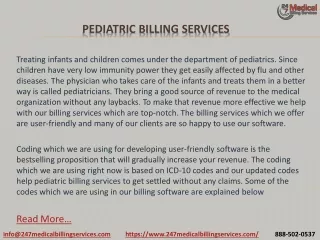 pediatric billing services
