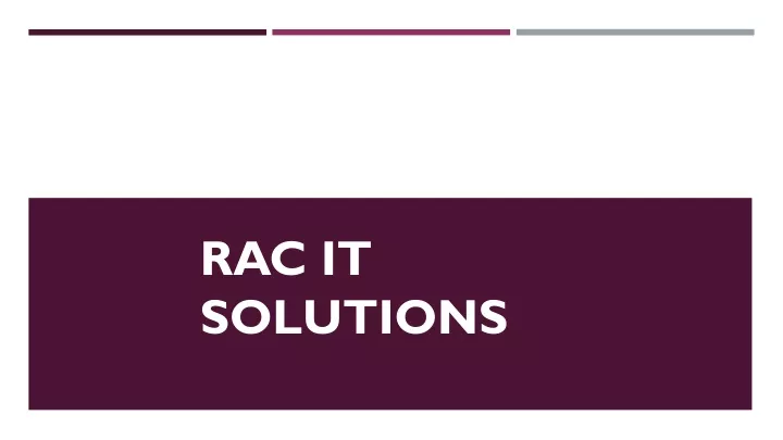 rac it solutions