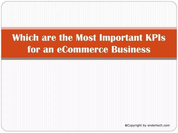 which are the most important kpis for an ecommerce business