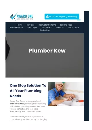 Plumber Kew