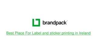 Brand Pack Best For Label and sticker printing in Ireland