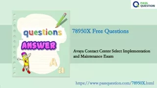 78950x free questions 78950x free questions