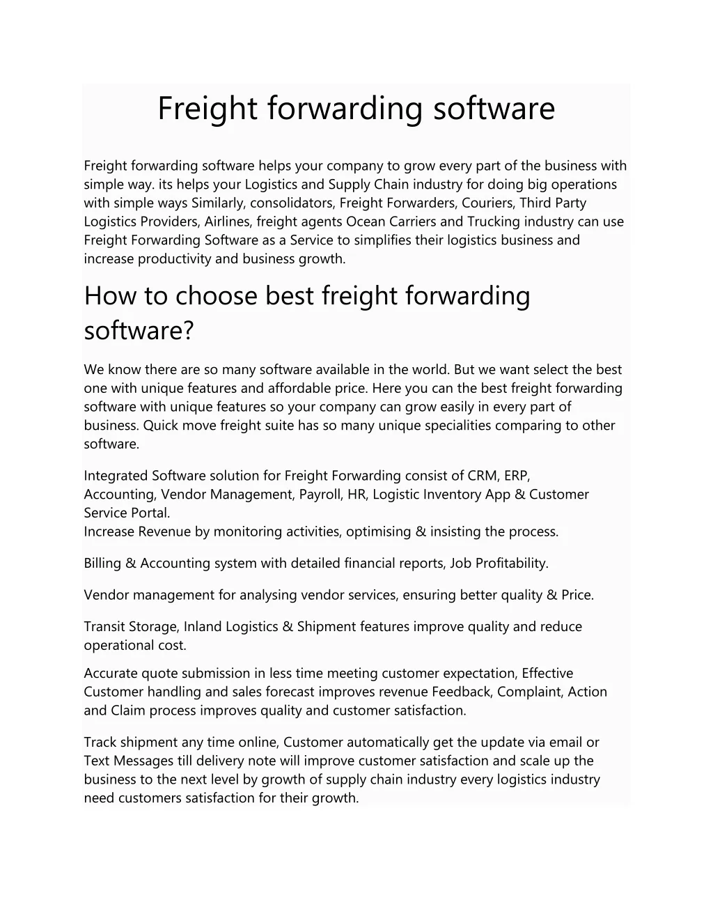 PPT - Freight forwarding software 1-converted PowerPoint Presentation ...