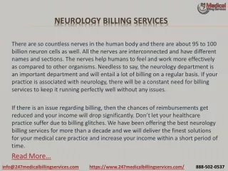 neurology billing services