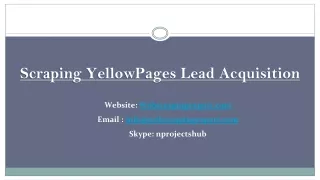 scraping yellowpages lead acquisition