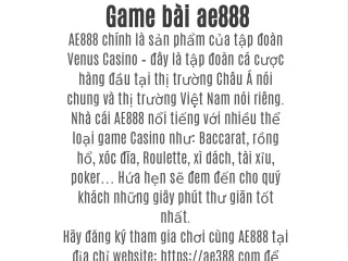 Game bài ae888