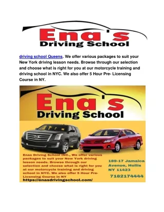 driving school Queens