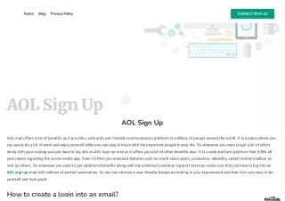 Aol Sign up