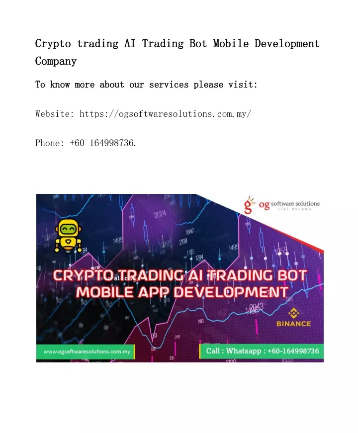 crypto trading ai trading bot mobile development