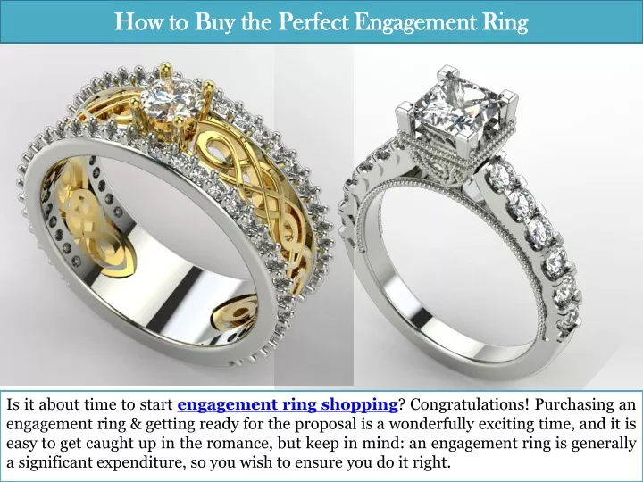 how to buy the perfect engagement ring