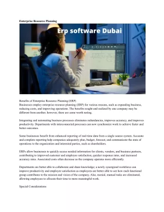 enterprise resource planning