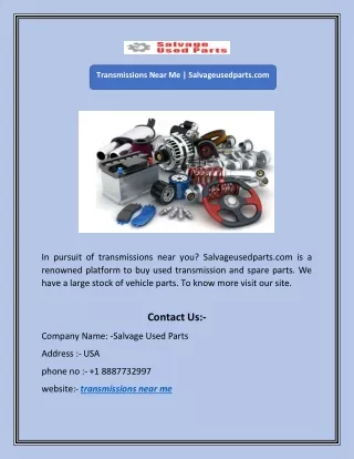 transmissions near me salvageusedparts com