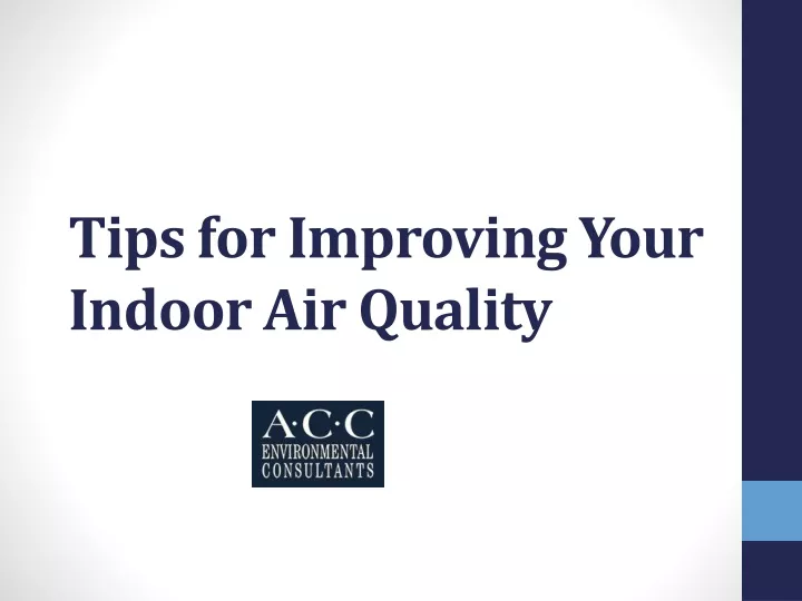 tips for improving your indoor air quality