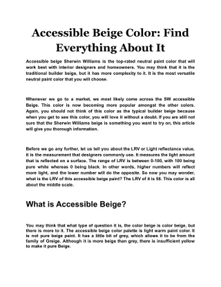accessible beige color find everything about it