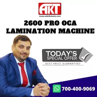 2600 pro OCA LAMINATION MACHINE