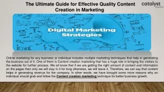 the ultimate guide for effective quality content