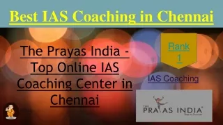 Best IAS Coaching in Chennai