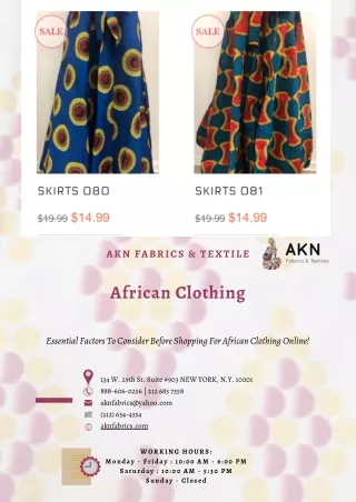 Key Factors of Picking Best African Clothing Online Platform