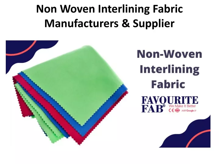 non woven interlining fabric manufacturers supplier