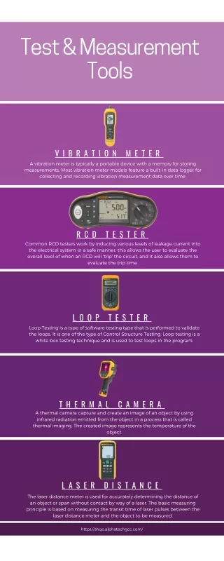 Test & Measurement Tools
