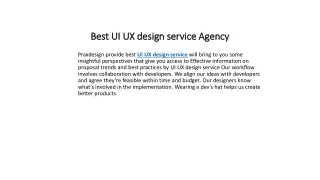 best ui ux design service agency