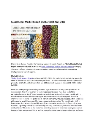 global seeds market report and forecast 2021 2026
