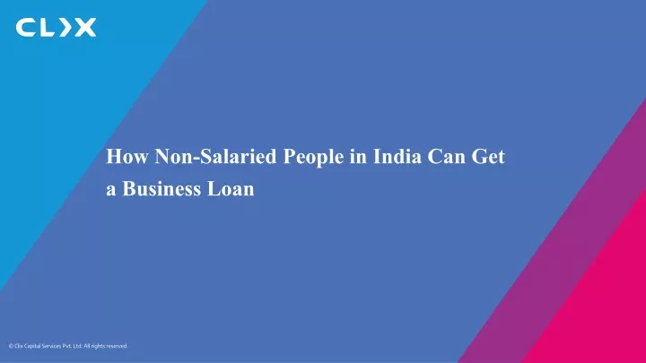 how non salaried people in india