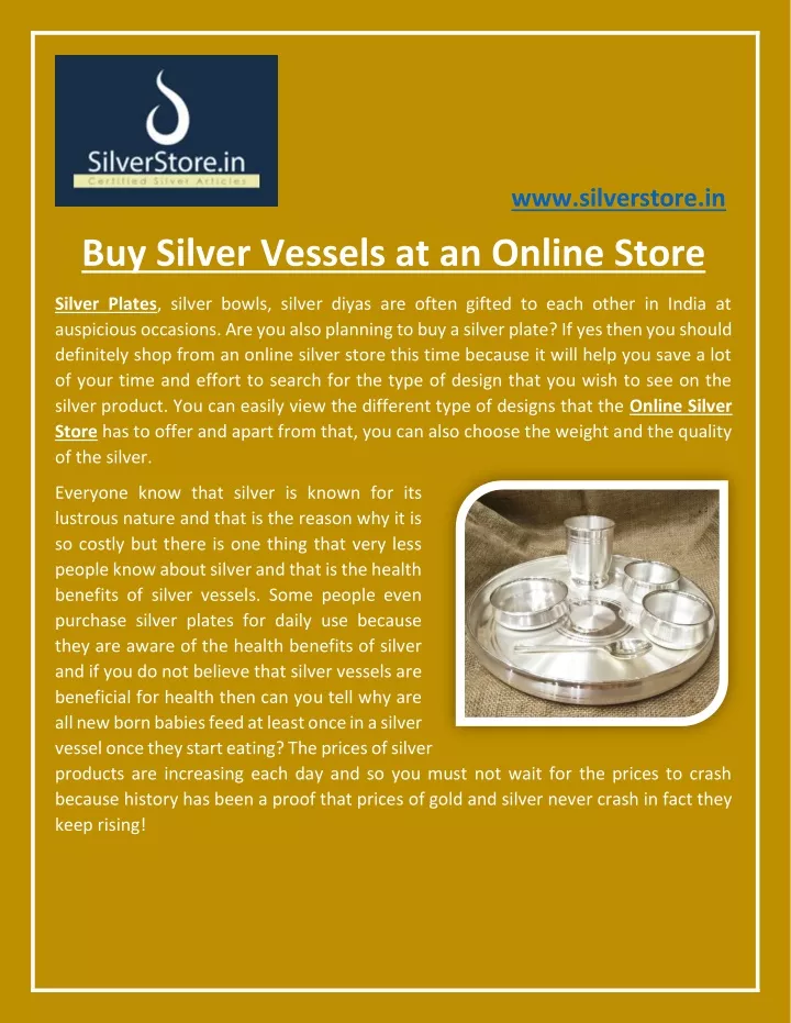 www silverstore in buy silver vessels