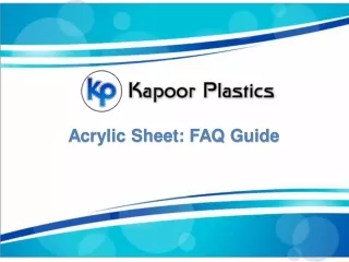 Acrylic Sheet: FAQ Guide