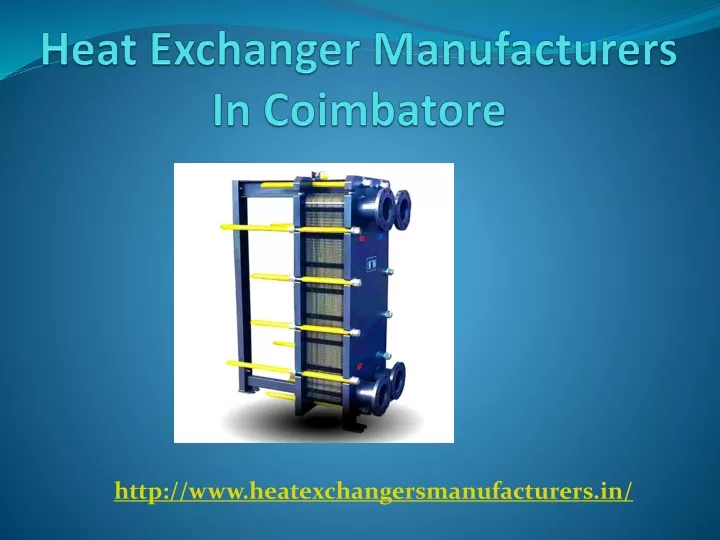 heat exchanger manufacturers in coimbatore