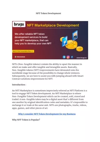 nft token development