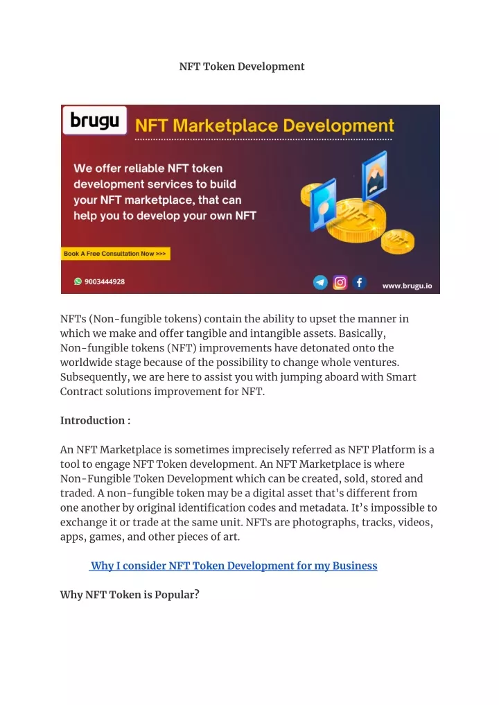 nft token development