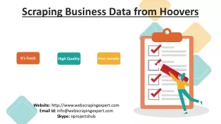 scraping business data from hoovers