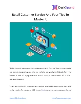retail customer service and four tips to master it