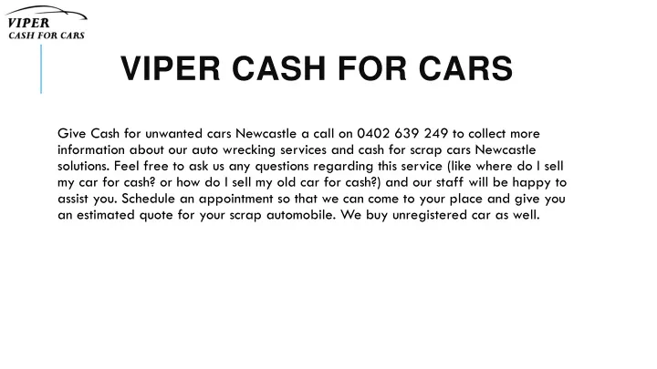 viper cash for cars