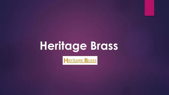 heritage brass