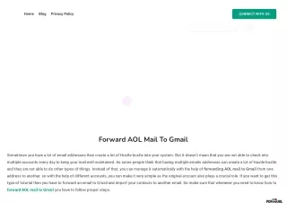 Forward AOL Mail To Gmail