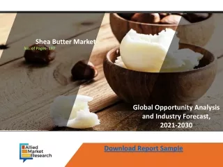 Shea Butter Market – Growth Opportunities Created by Covid-19 Outbreak 2021-2030