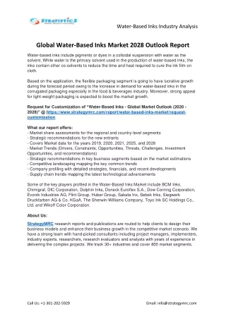 water based inks industry analysis