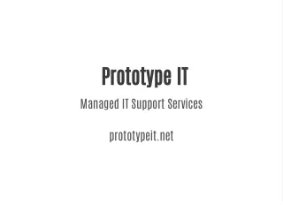 prototype it managed it support services