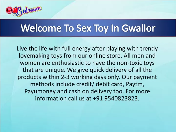 welcome to sex toy in gwalior