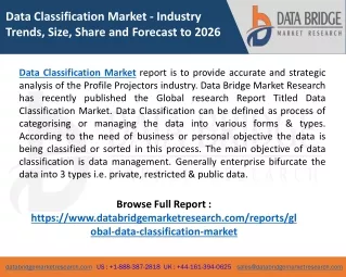 data classification market industry trends size