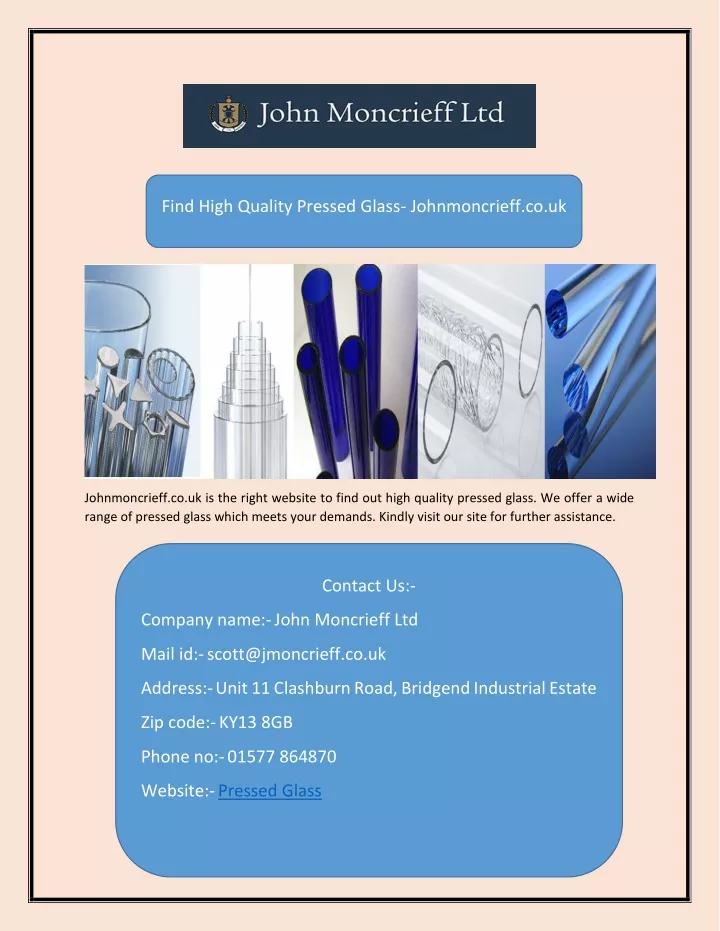 find high quality pressed glass johnmoncrieff