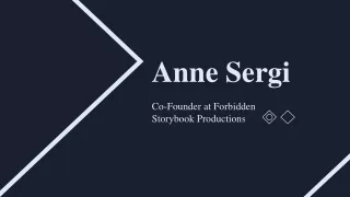 Annie Sergi - A Goal-focused Professional From California