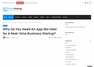 SpotnRides: Why Do You Need An App like Uber for A Real-time Business Startup?