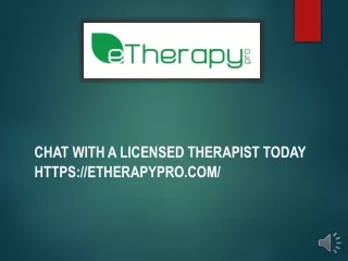 chat with a licensed therapist today https etherapypro com