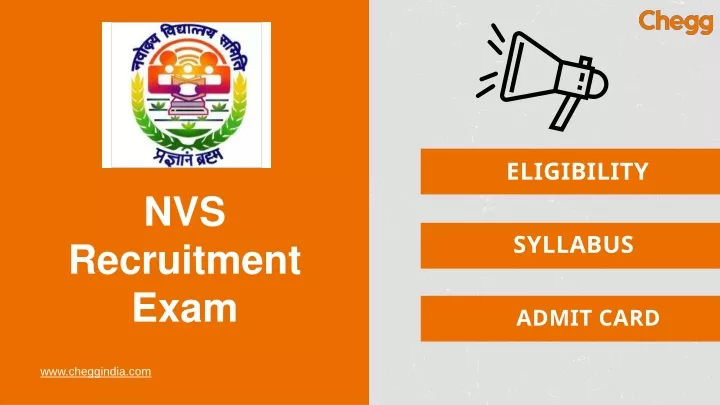 nvs recruitment exam