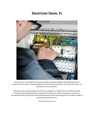 electrician davie fl