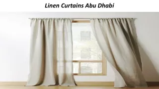 linen curtains abu dhabi