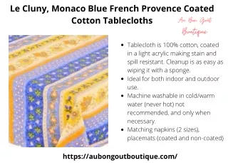 Buy Monaco Table Runner From Au Bon Gout Boutique